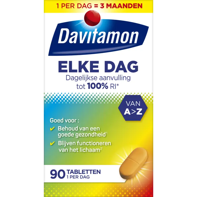 Davitamon Elke dag multivitaminen tablet