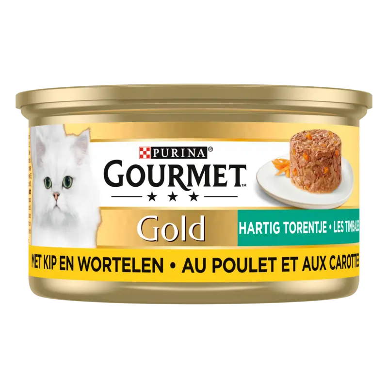 Gourmet Gold hartig torentje met kip & wortel