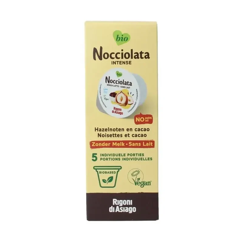 Nocciolata Intense vegan cups 5 x 20 100 gram