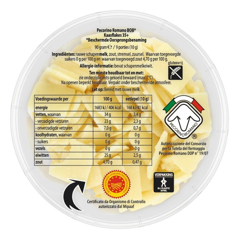 Pecorino romano flakes dop
