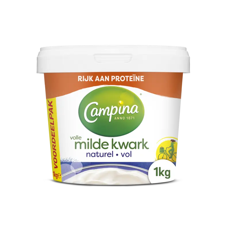 Campina Volle kwark naturel voordeelpak