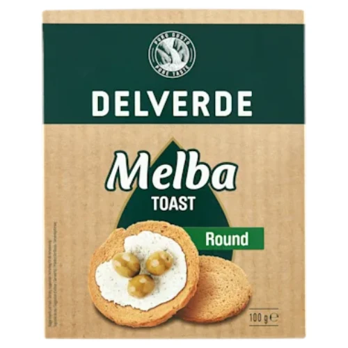 Delverde melba toast rond 100 gr