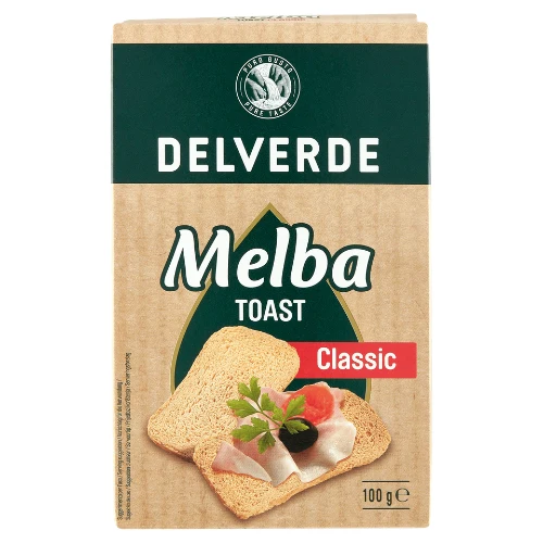 Delverde melba toast classic 100 gr