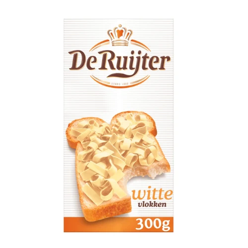 De ruijter chocoladevlokken wit 300 gr