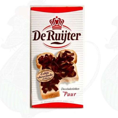 De ruijter chocoladevlokken puur 200 g