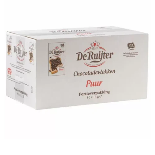 De ruijter chocoladevlokken puur 15 gr
