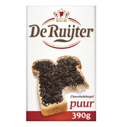 De ruijter chocolade hagel puur 390 gr