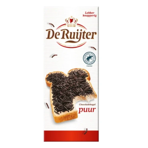 De ruijter chocolade hagel puur 200 gr