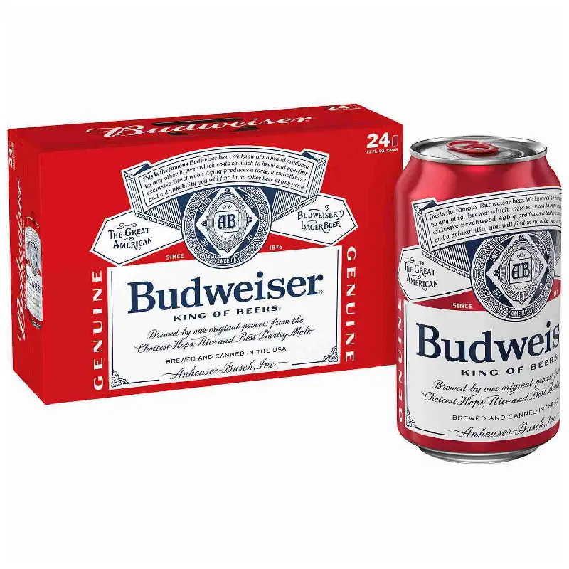 BUDWEISER BLIKJES 24x33 CL.