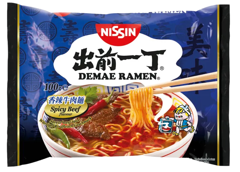 Nissin Demae ramen beef