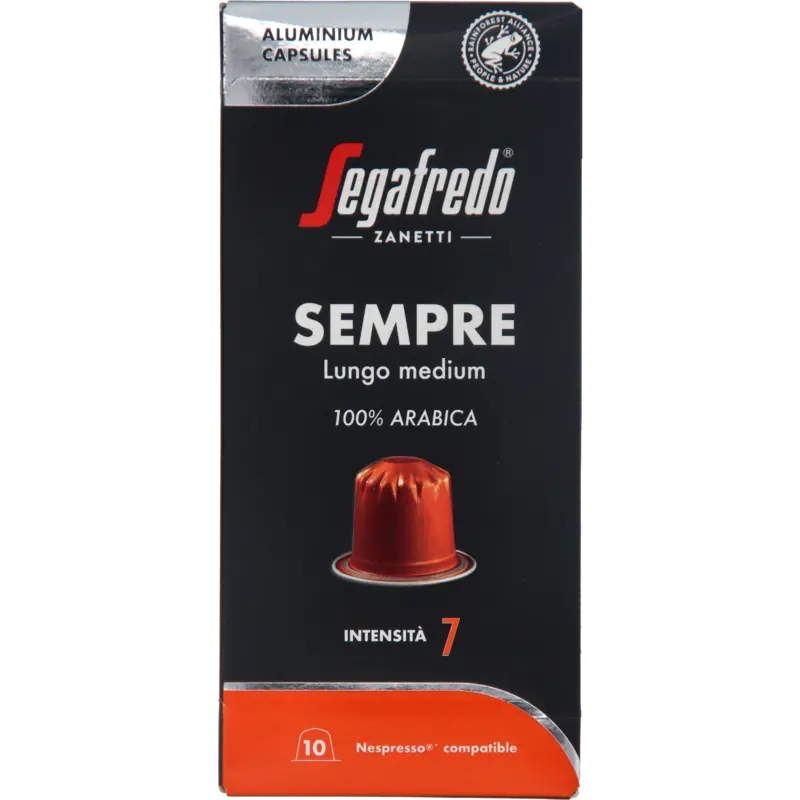 Segafredo Sempre lungo medium capsules