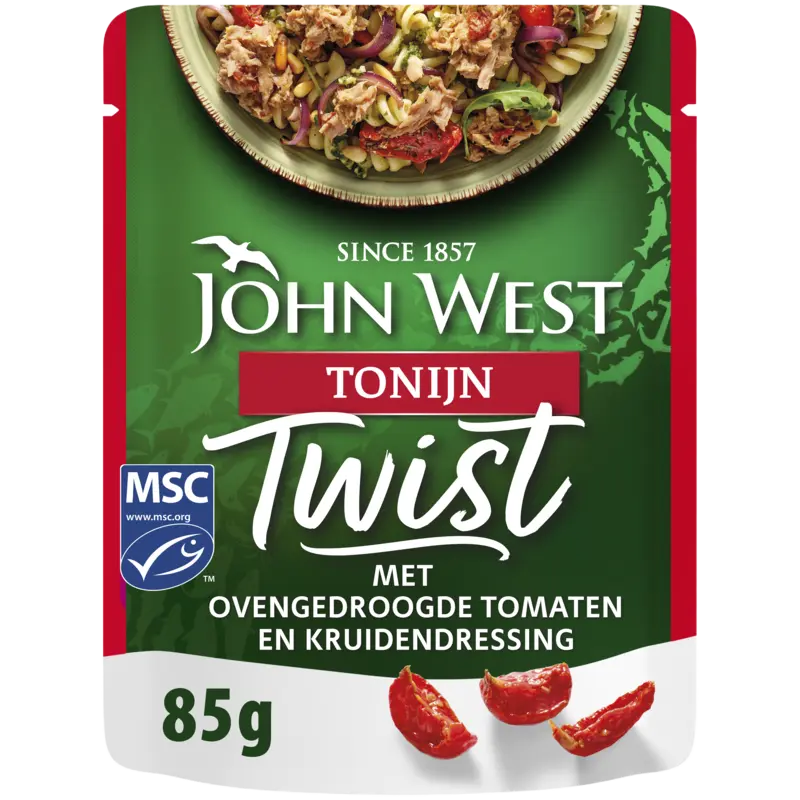 John West Twist tonijn ovengedroogde tomaat