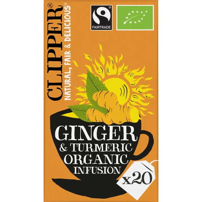 Clipper Ginger turmeric organic infusion