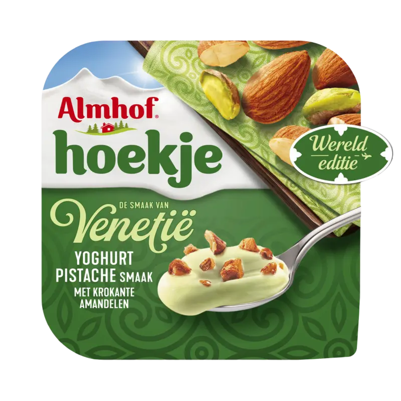 Almhof Hoekje Venetië pistache yoghurt