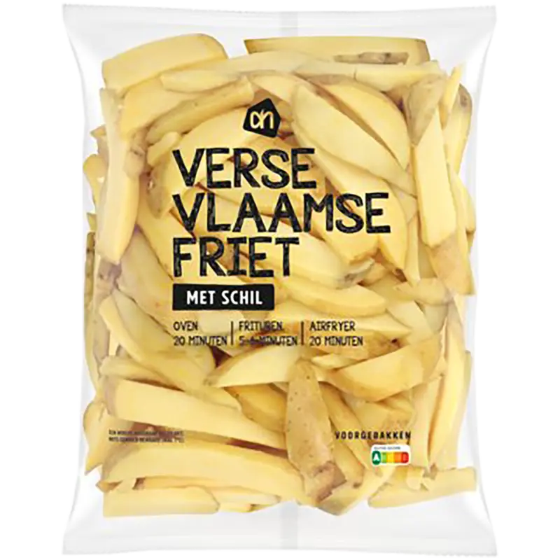Verse Vlaamse friet met schil