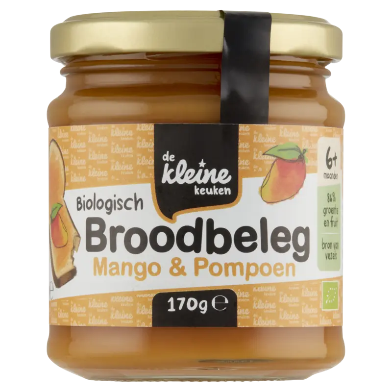 De Kleine Keuken Biologisch broodbeleg mango pompoen 6m+
