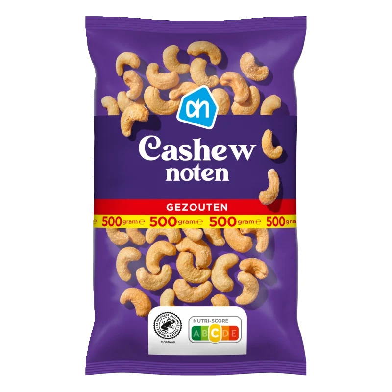Gezouten cashewnoten