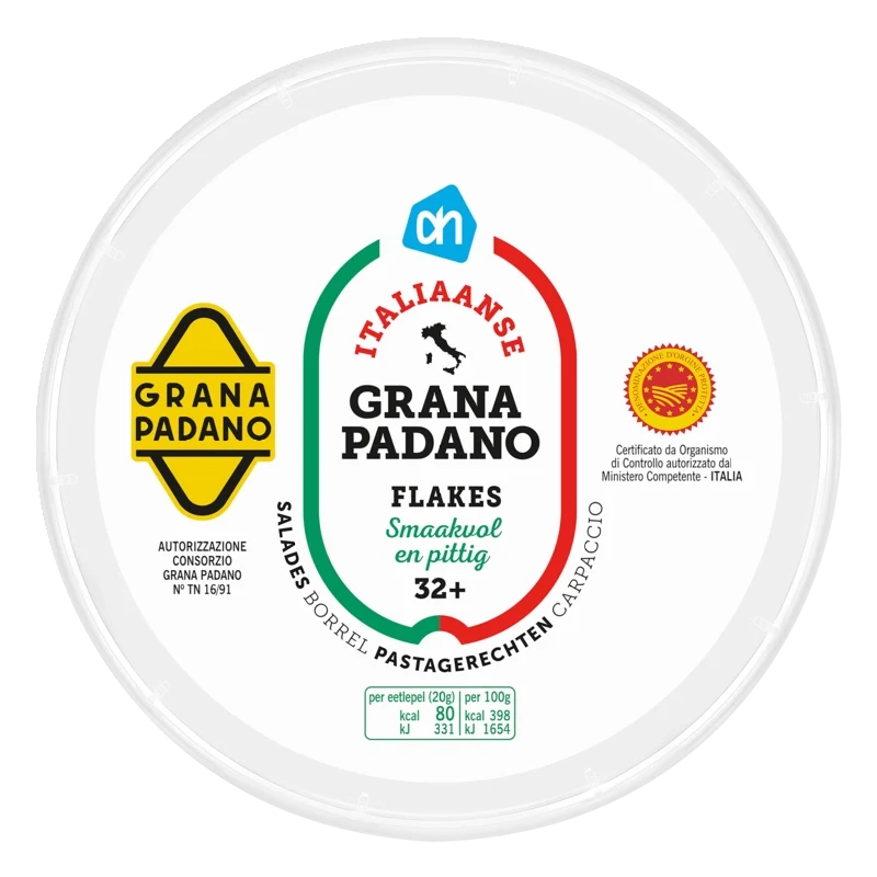 Italiaanse grana padano 32+ flakes