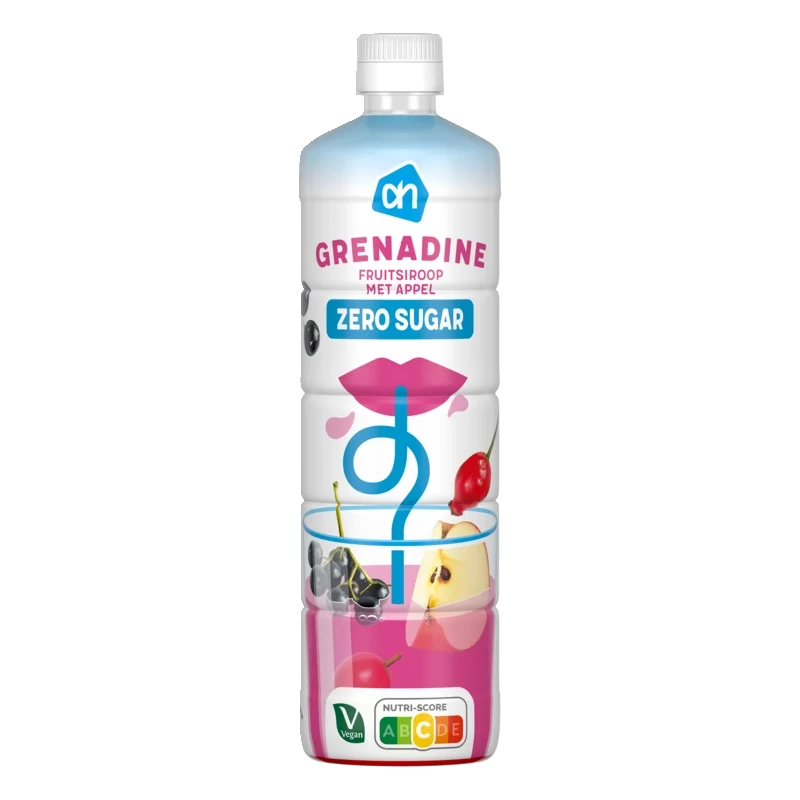 Siroop grenadine 0% suiker toegevoegd