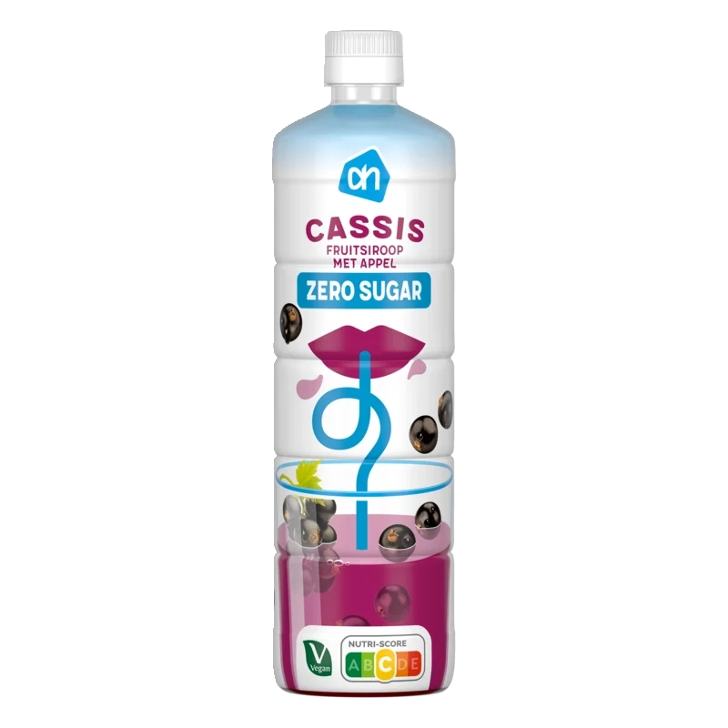 Siroop cassis 0% suiker toegevoegd
