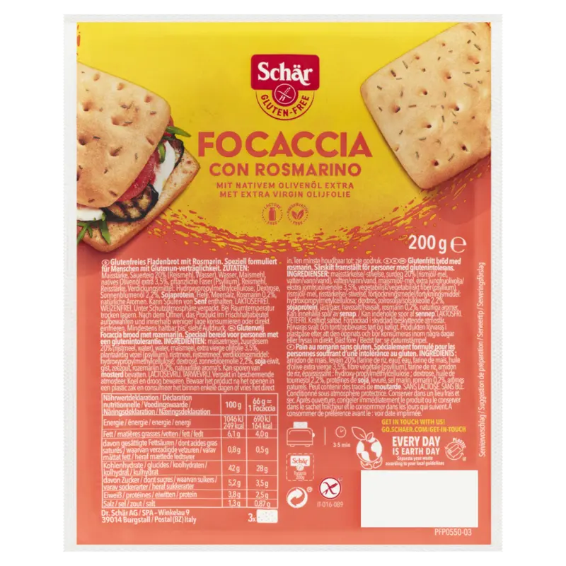 Schär Focaccia glutenvrij