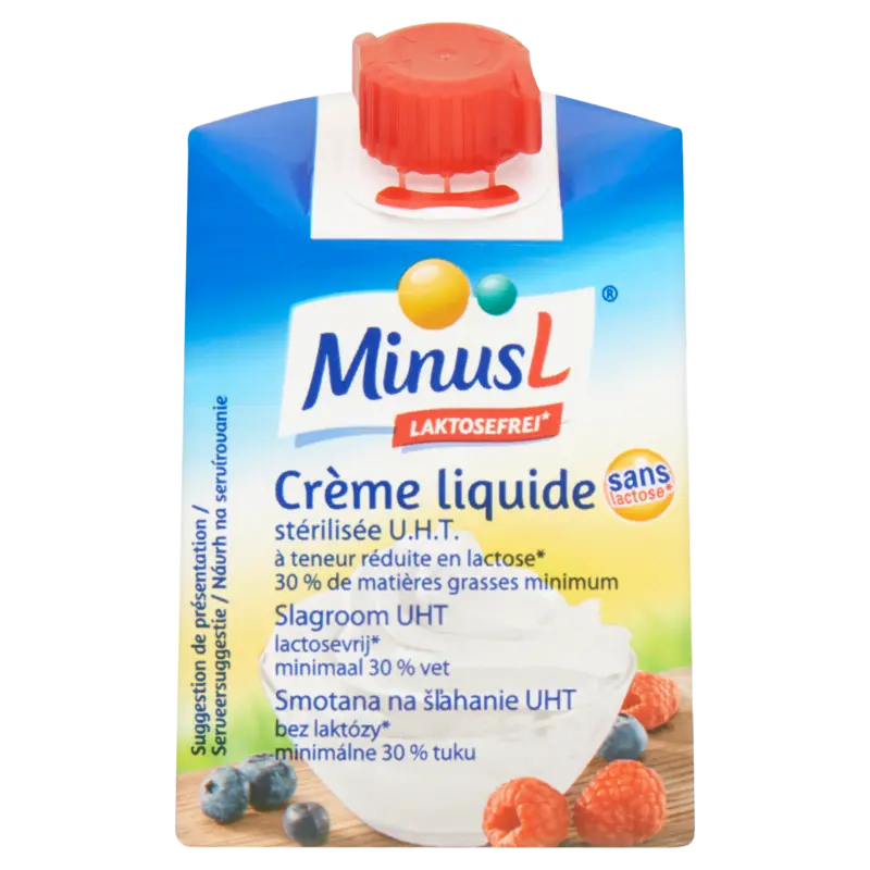 MinusL Lactosevrije houdbare slagroom
