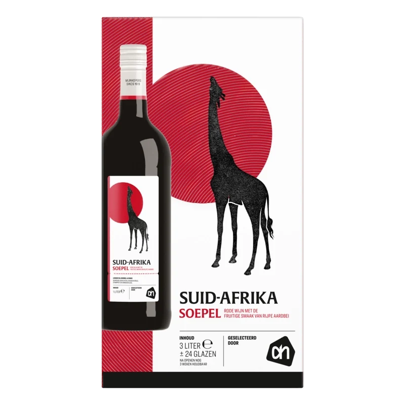 Soepele Zuid-Afrikaanse wijntap rood