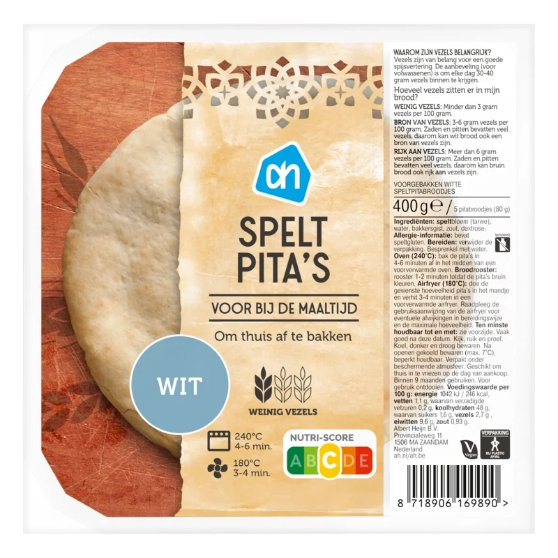 Spelt pita's