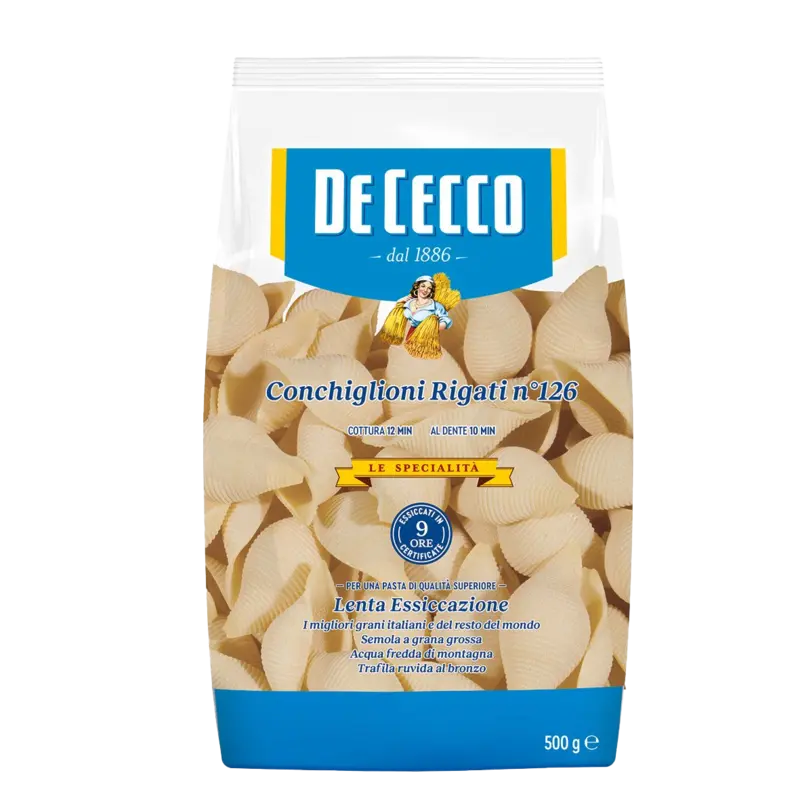 De Cecco Conchiglioni rigati nr 126