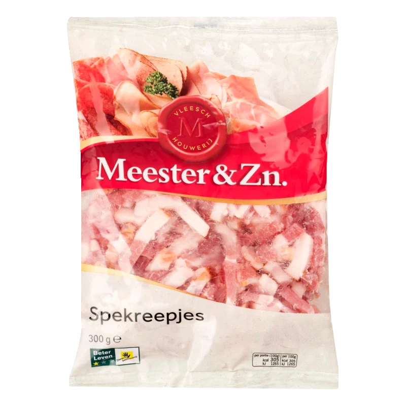 Meester & Zn. Gerookte spekreepjes