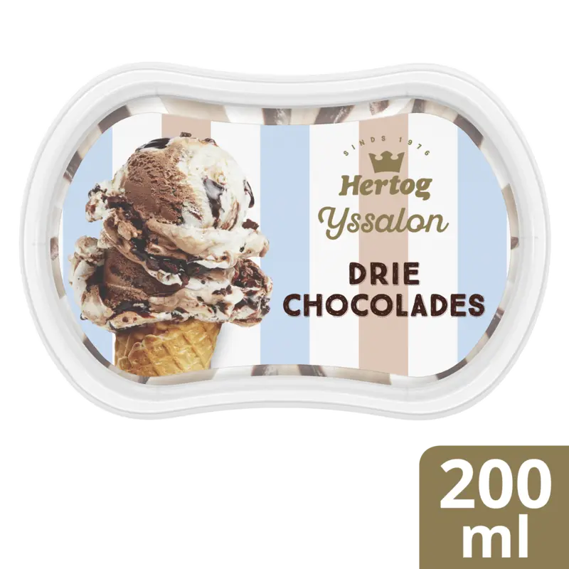Hertog Ijssalon mini drie chocolades
