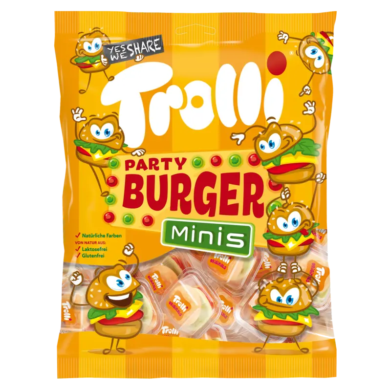 Trolli Party burger mini's