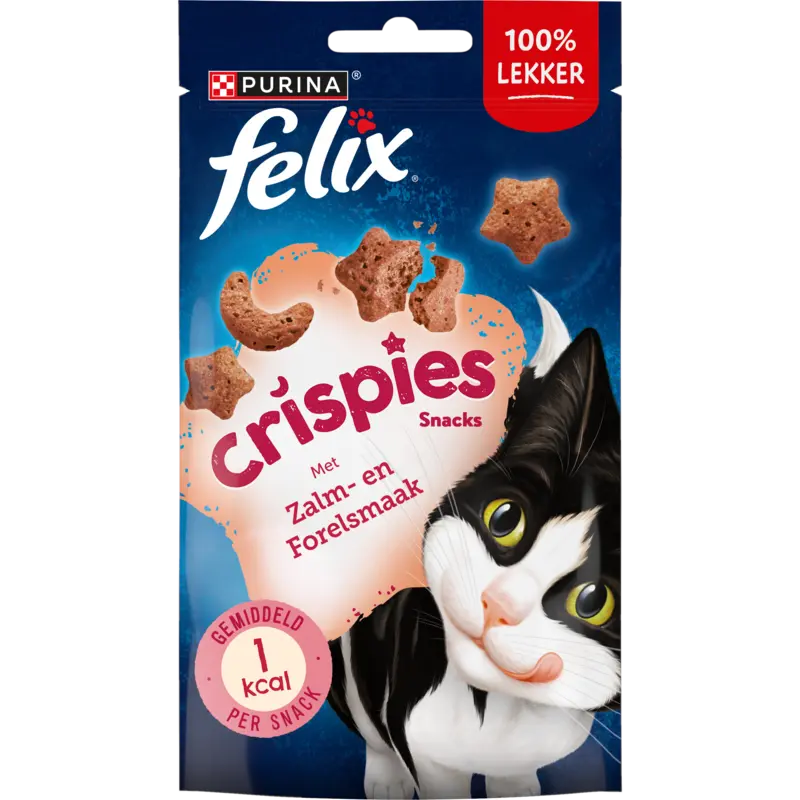 Felix Crispies zalm- & forelsmaak kattensnack