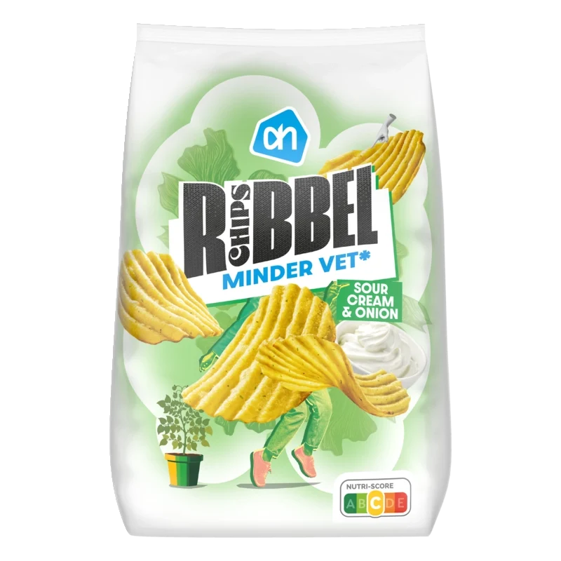 Ribbelchips sour cream & onion