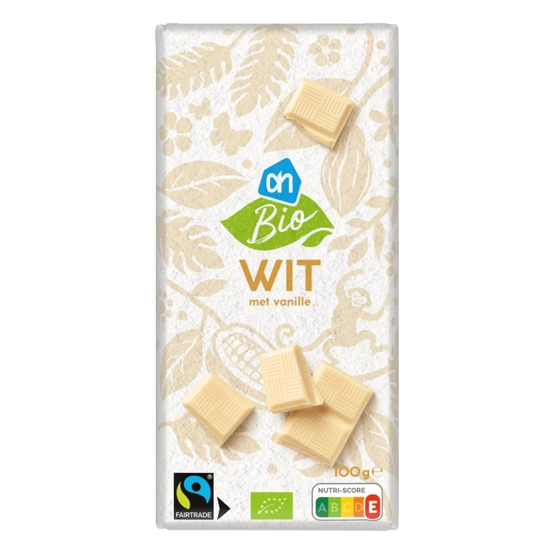 Biologisch Reep wit met bourbon vanille