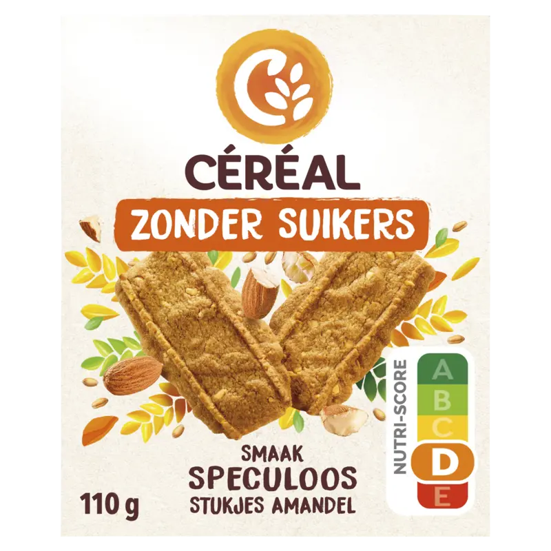 Céréal Speculaas stukjes amandel zonder suiker