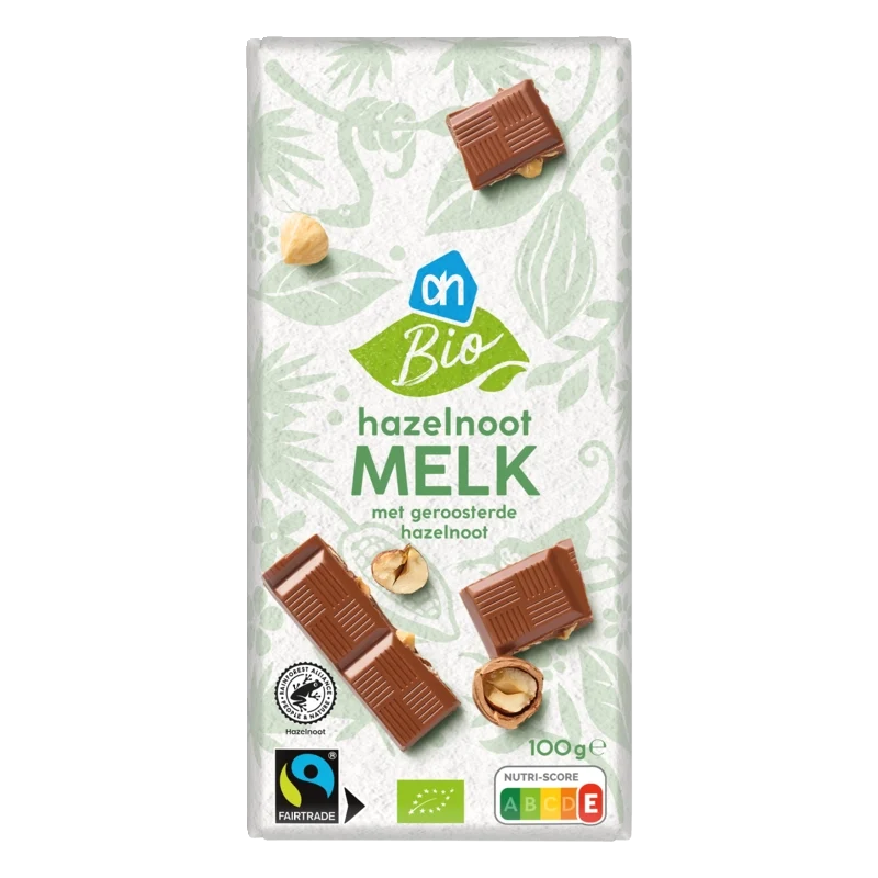 Biologisch Reep hazelnoot melk