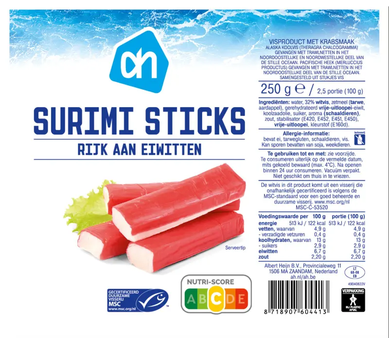Surimi sticks