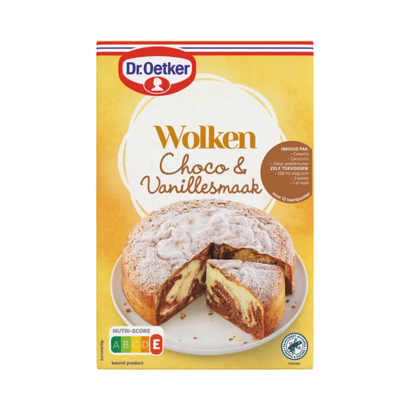 Dr. Oetker Wolken choco & vanillesmaak