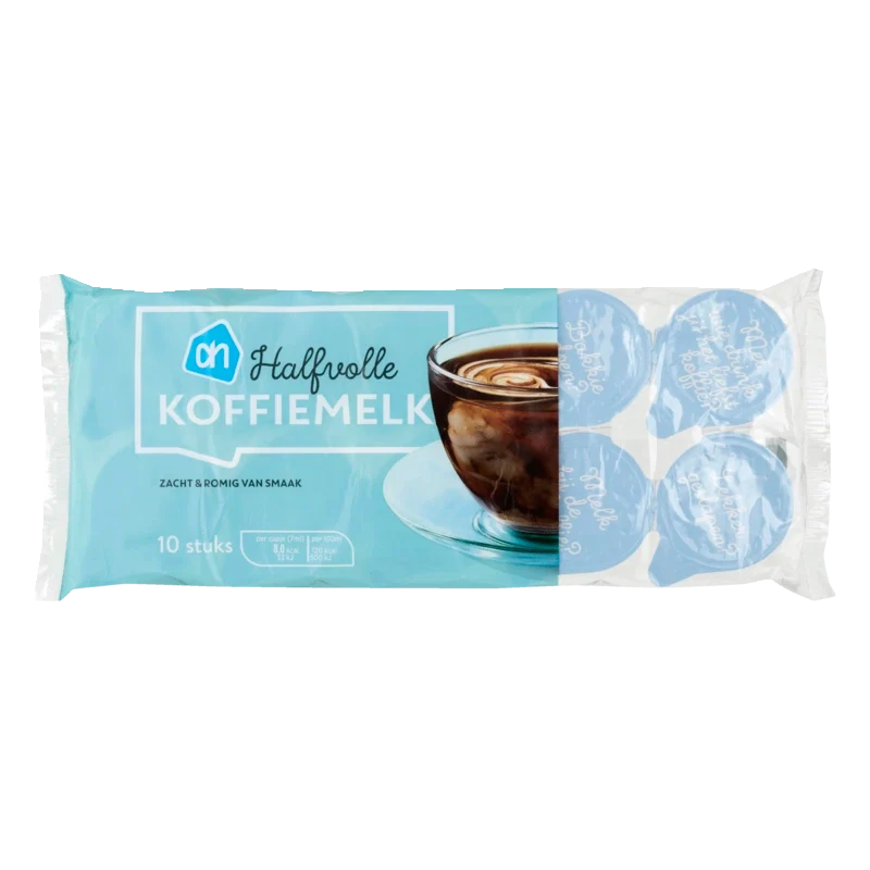 Halfvolle koffiemelk cups