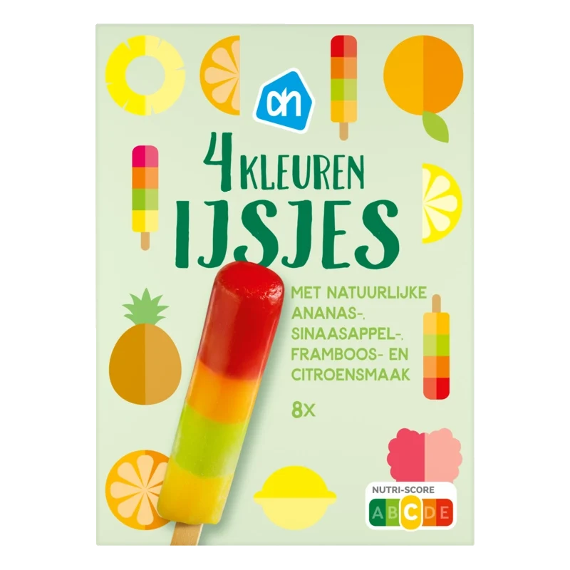 4 kleuren ijsjes