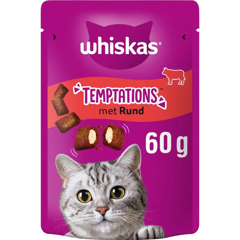 Whiskas Temptations rund kattensnacks