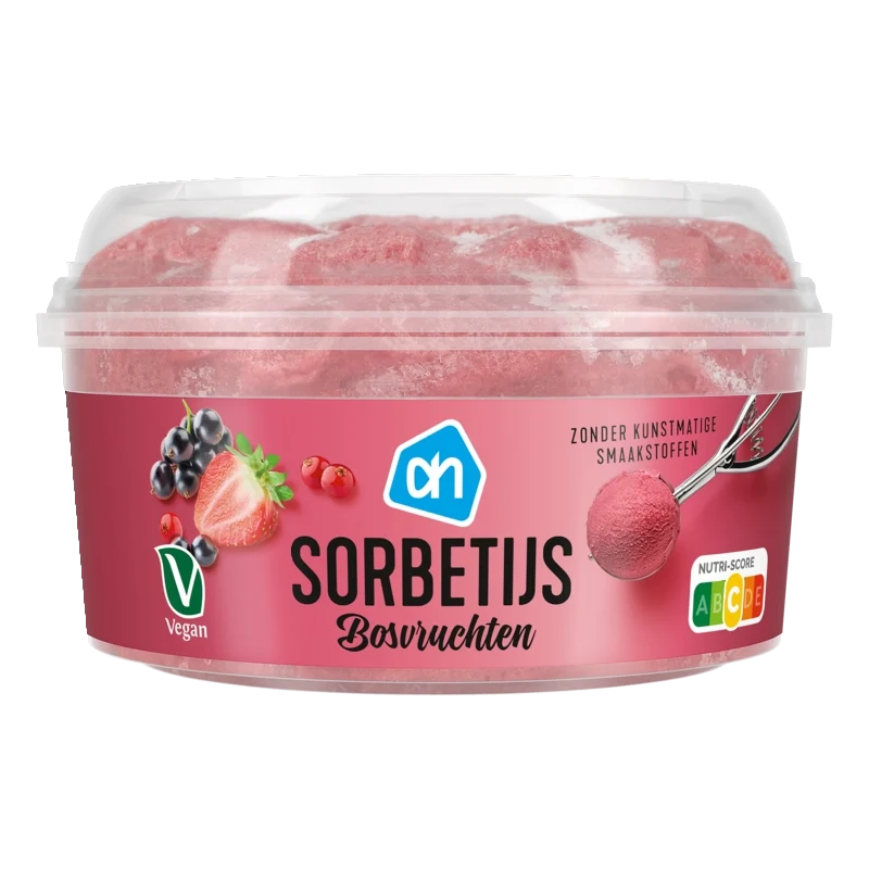 Sorbetijs bosvruchten