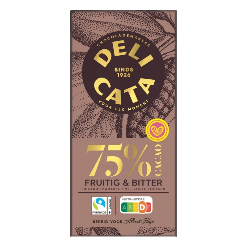 Delicata Reep puur 75% cacao