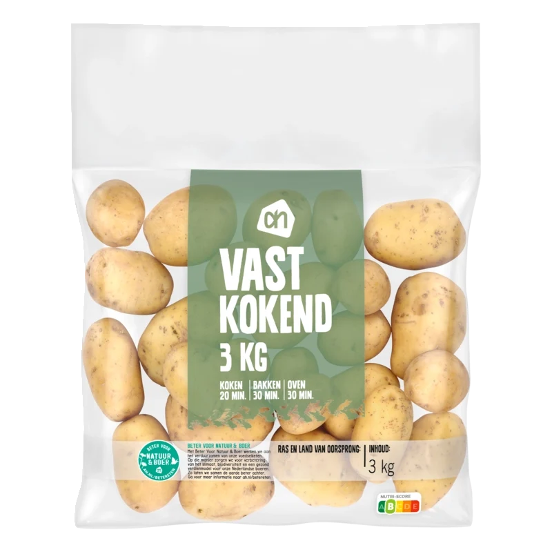 Vastkokende aardappelen