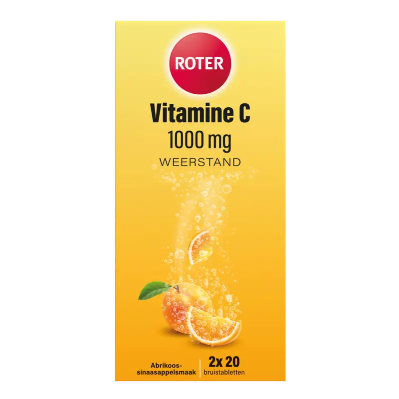 Roter Vitamine C 1000mg abrikoos bruistablet