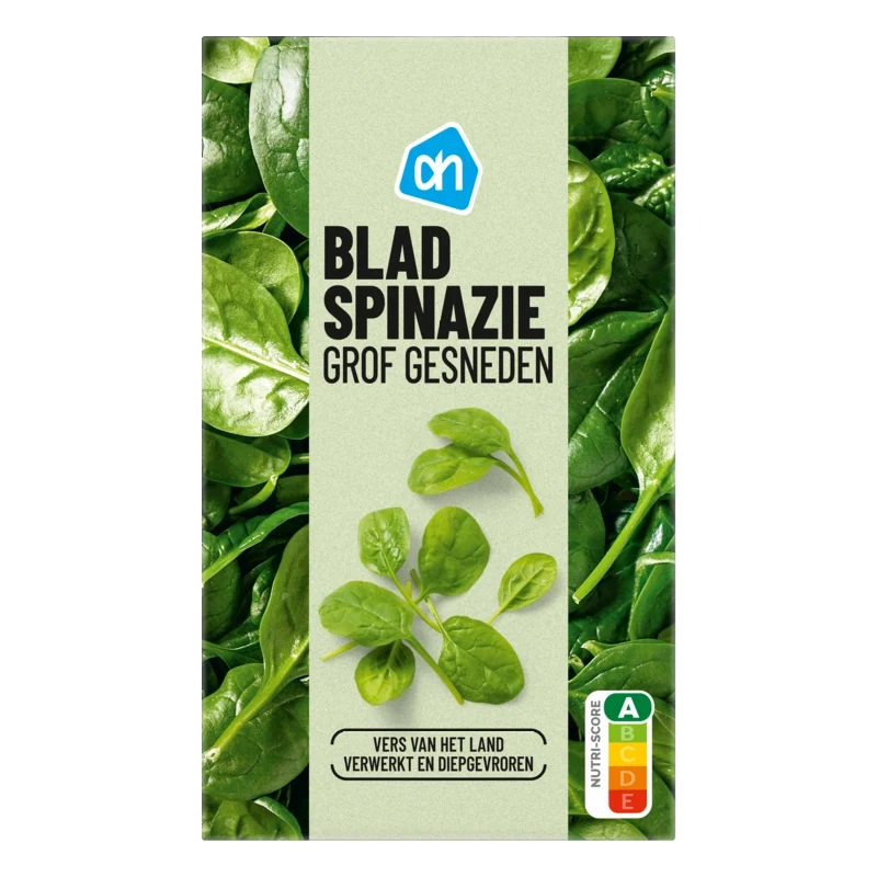 Bladspinazie grof gesneden