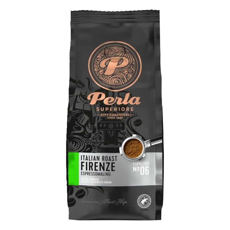Perla Superiore Italian roast Firenze espressomaling