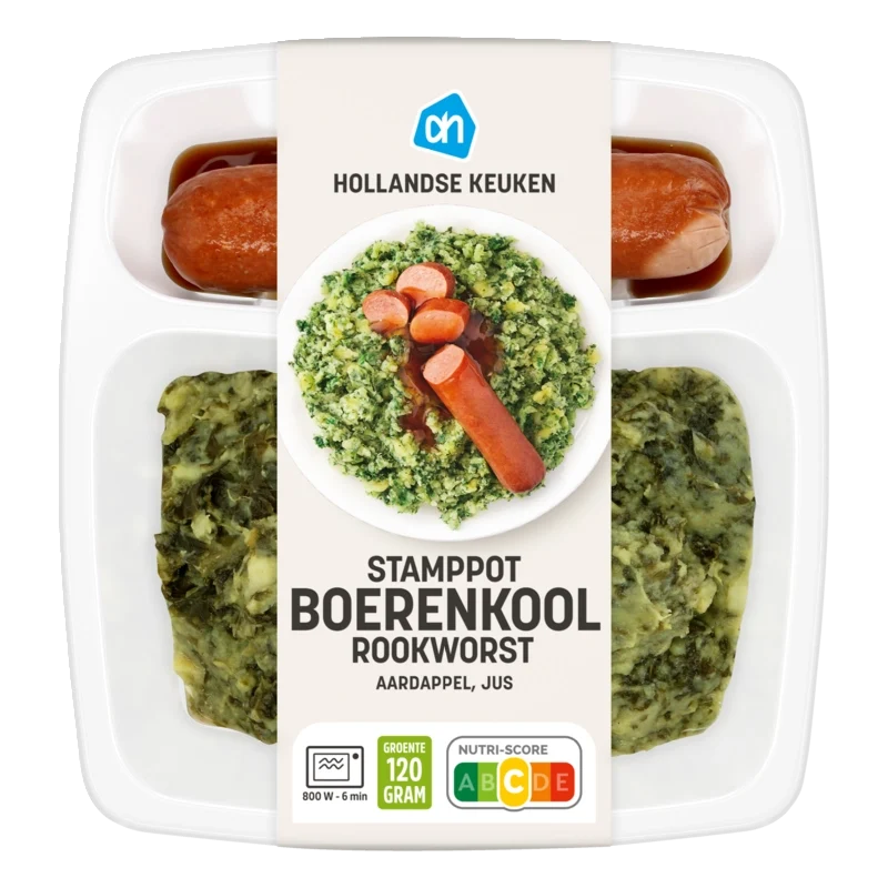 Hollandse stamppot boerenkool rookworst