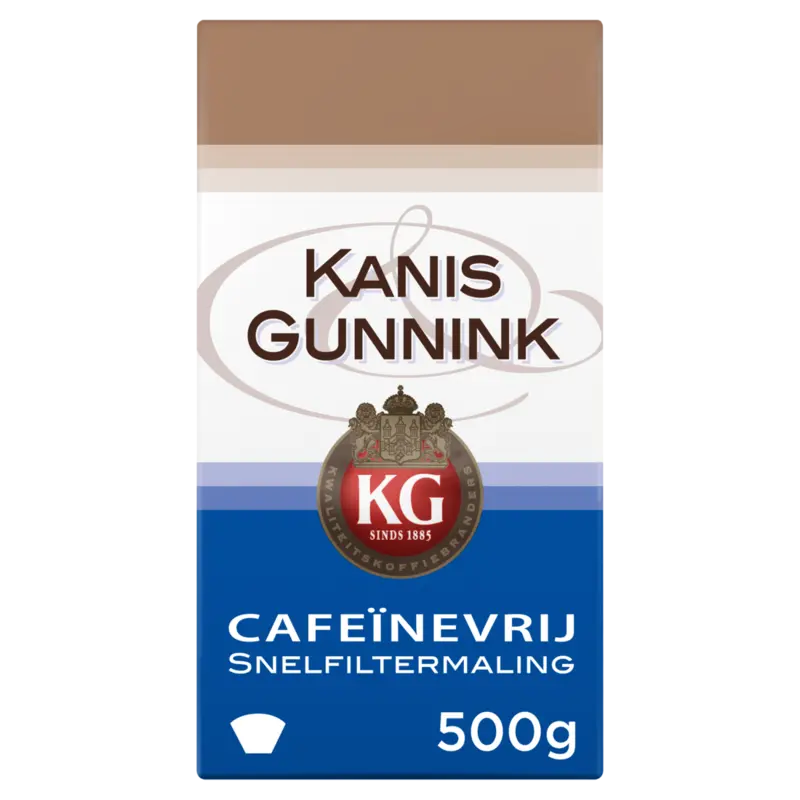 Kanis & Gunnink Koffie cafeinevrij snelfiltermaling